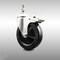Service Caster 5 Inch 316SS Hard Rubber Swivel 3/8 Inch Threaded Stem Caster Total Lock Brake SCC-SS316TSTTL20S514-HRS-381615 - alternate 2